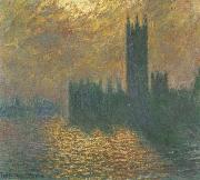 Claude Monet Houses of Parliament,Stormy Sky oil painting reproduction